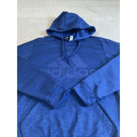 Adidas Men's Blue Pullover Logo Hoodie Size Small.EUC - Picture 11 of 11